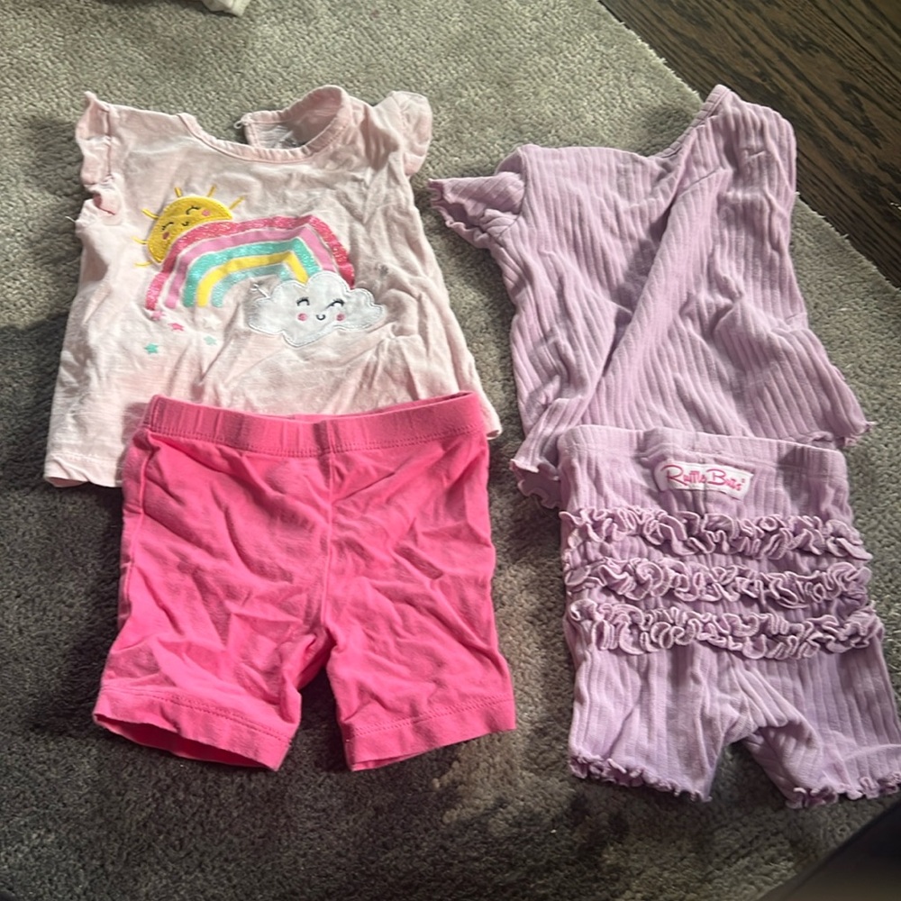 2 sets kids summer pajamas